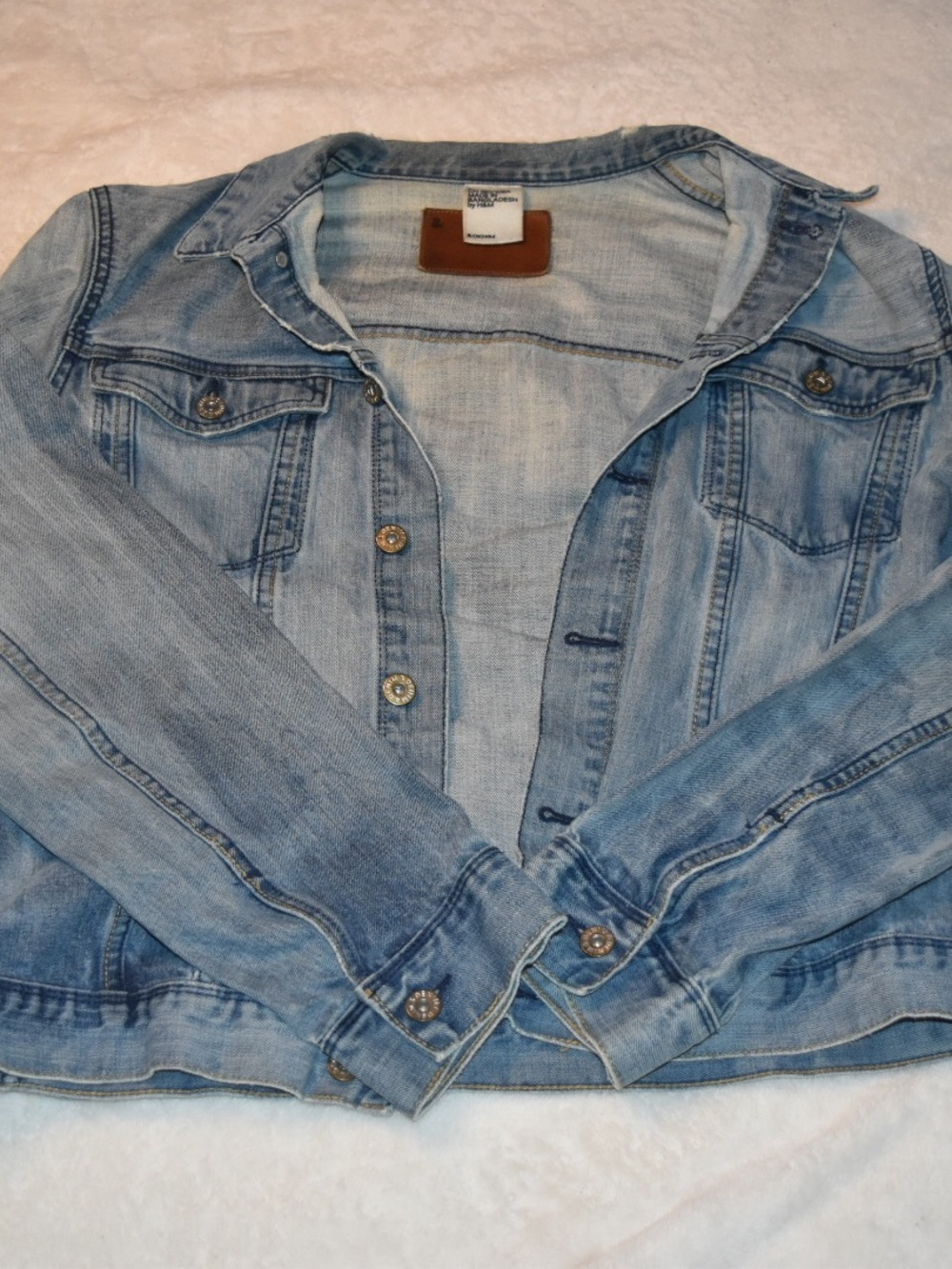 H&M Light Wash Blue Denim Jacket